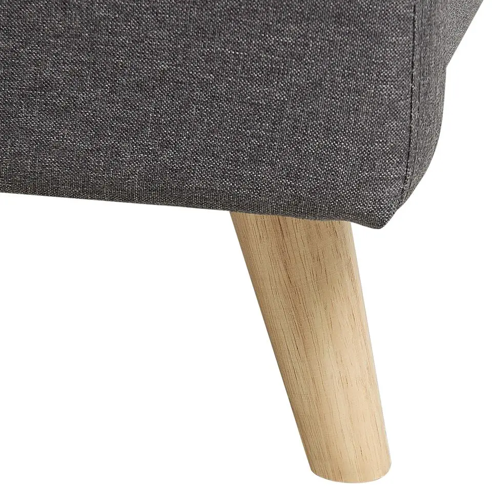RENNES - Tweepersoonsbed - Grijs - 160 x 200 cm - Polyester