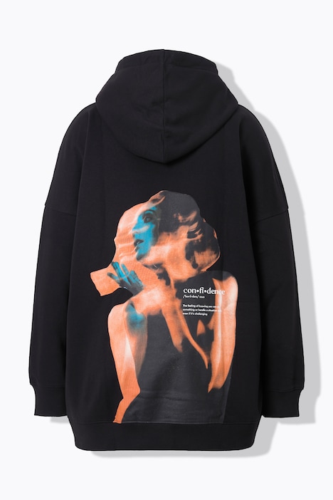 Hoodie, oversized Shape, Rückenprint