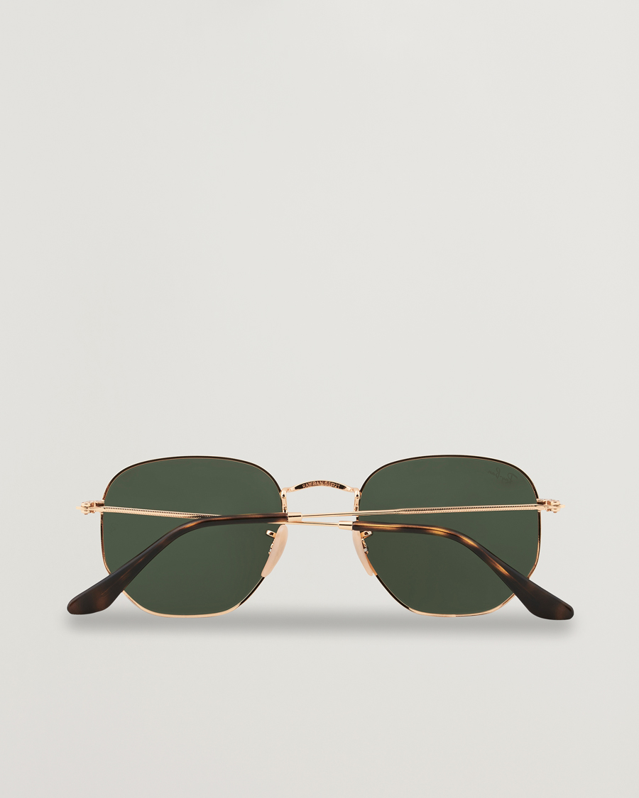 Ray-Ban 0RB3548N Hexagonal Sunglasses Gold/Green