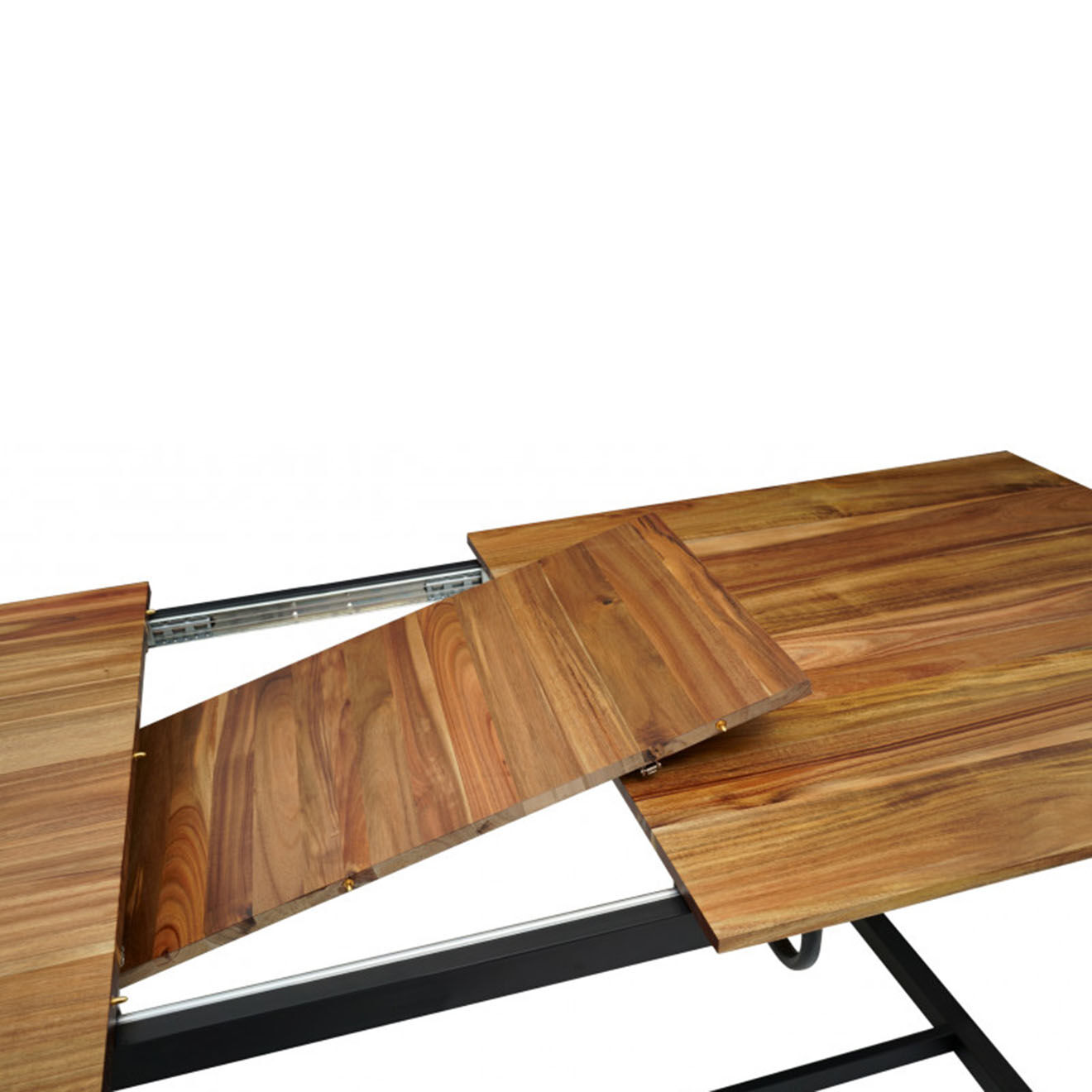 Pratik Garden Table extensible  noir/bois - 160/200x80x75 cm