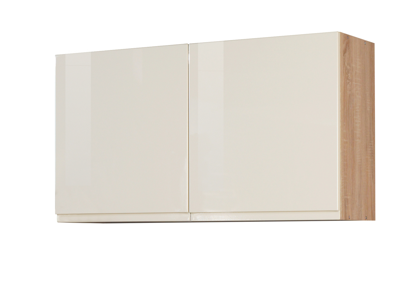 Hängeschrank WIEN - creme Hochglanz-Eiche Sonoma - 100 cm