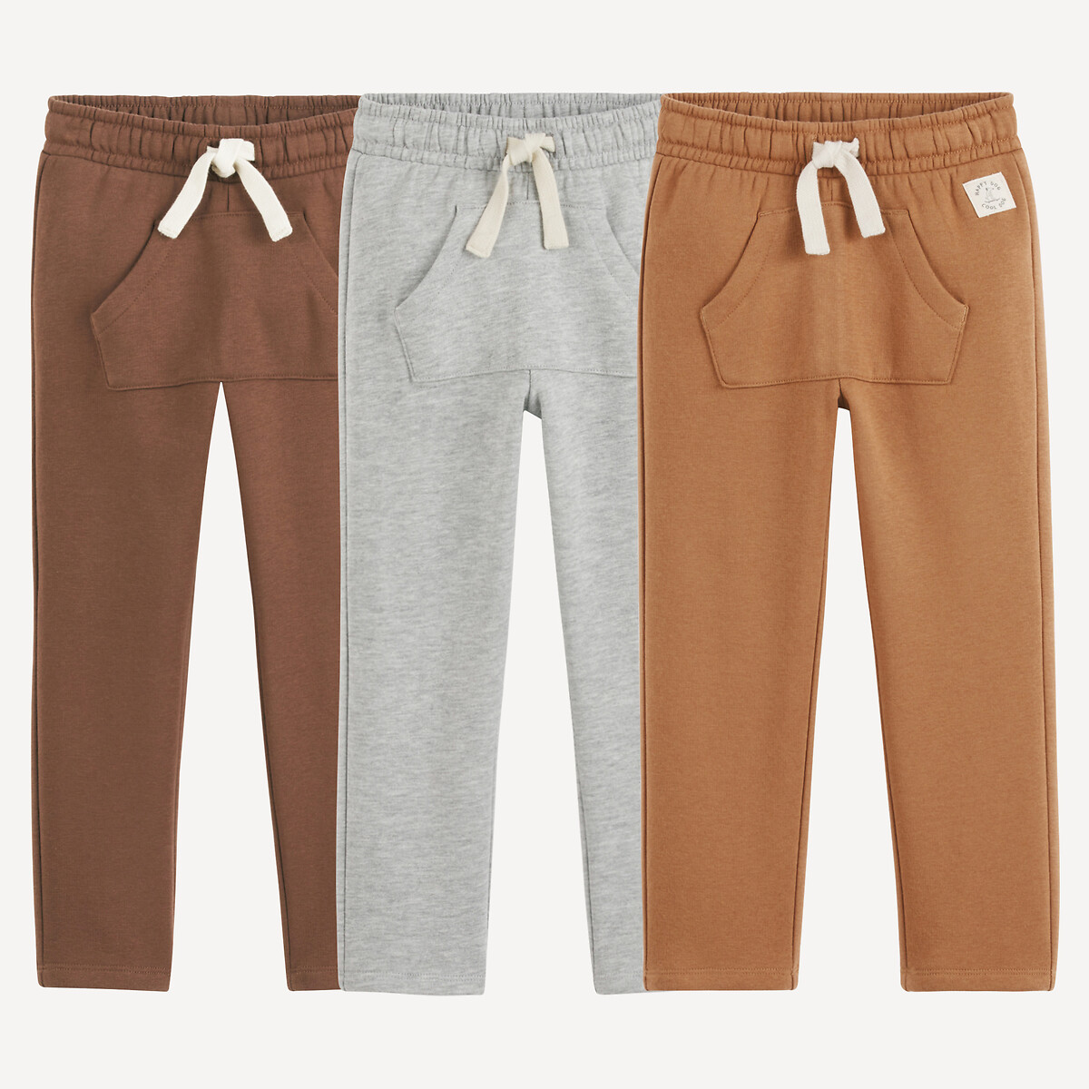 COLEÇÃO LA REDOUTE<br>Conjunto de 3 calças de moletom