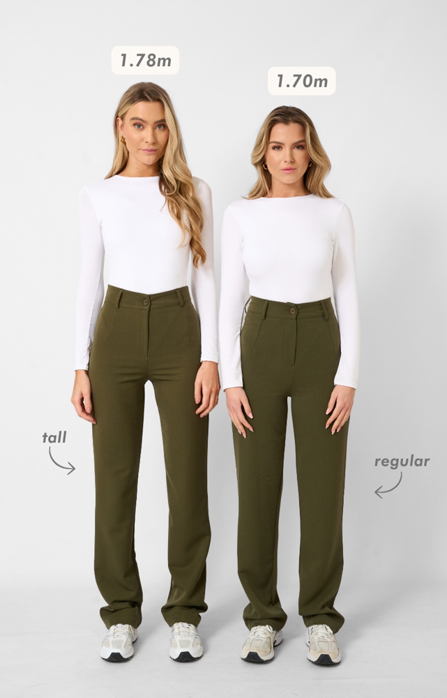 Romy pantalon tall army groen