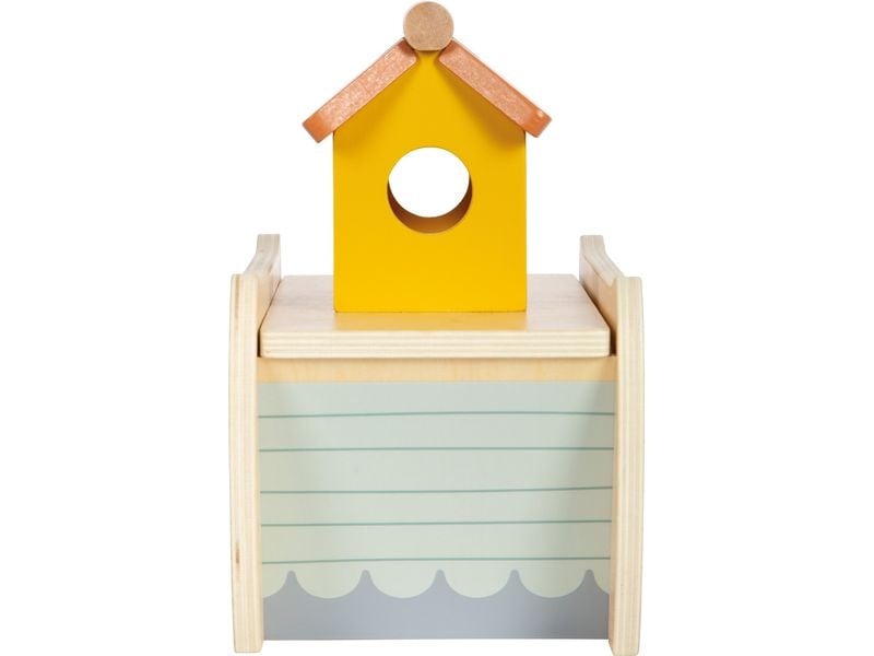 small foot Steckspiel Arche Noah Safari 2-in-1 Steckspiel und Spielwelt in einem für langanhaltenden Spiel- und Lernspass