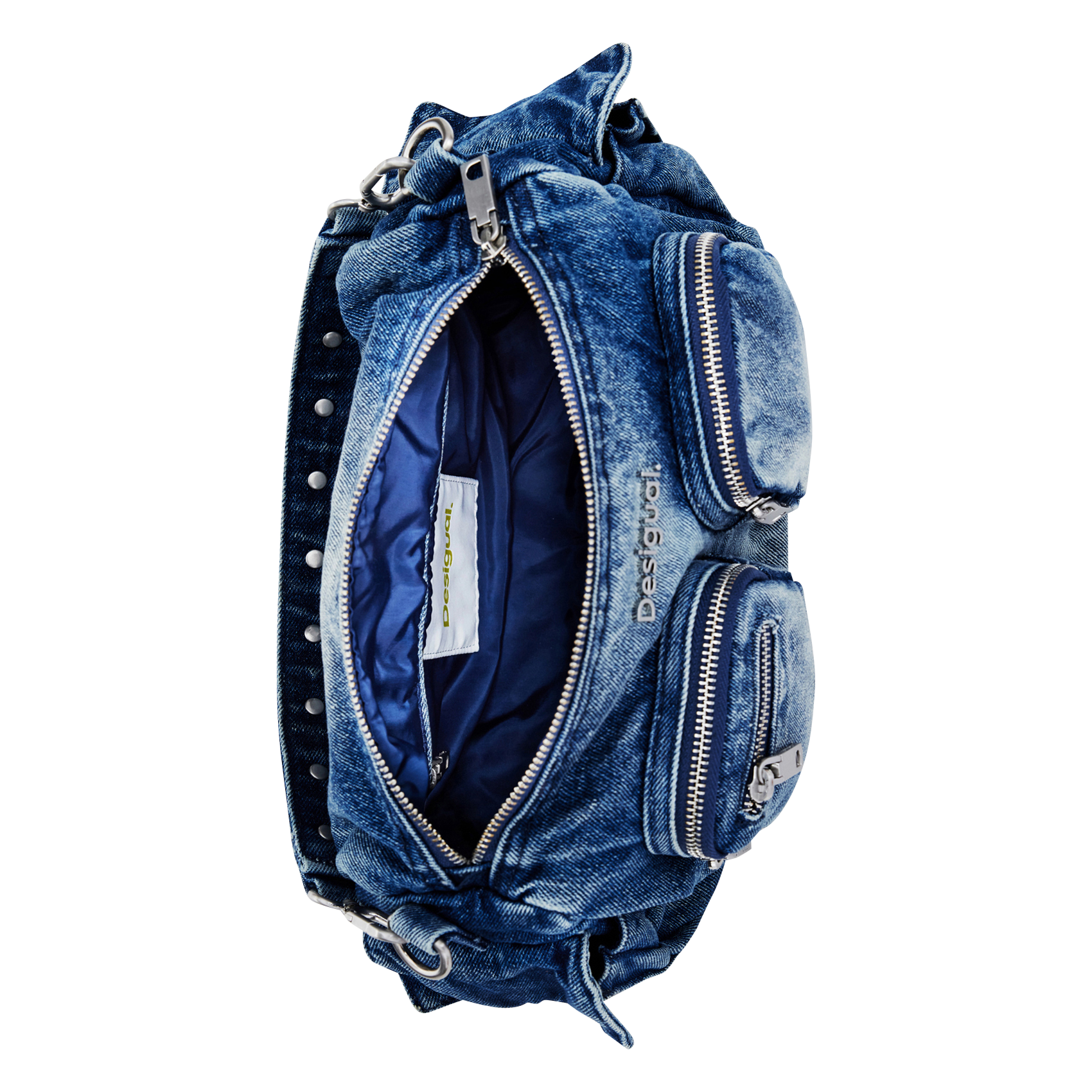 Sac épaule en denim de coton | Bleu