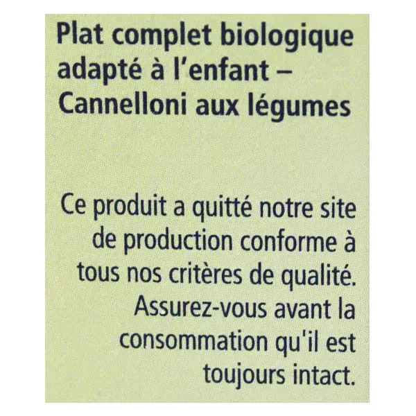 Canelone Vegetal Orgânico Hipp La Mamma +15m 250g