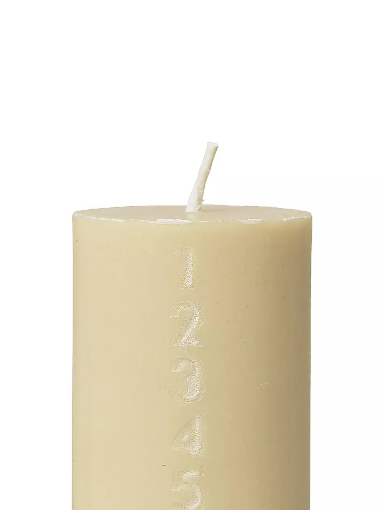 FERM LIVING Adventskalender Kerze PURE Pale Yellow creme
