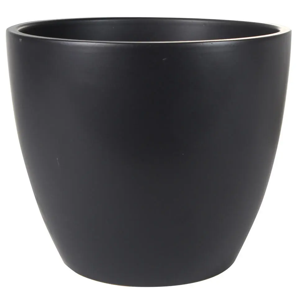 Ter Steege Bloempot - zwart - Scandinavisch - 33 x 28 cm
