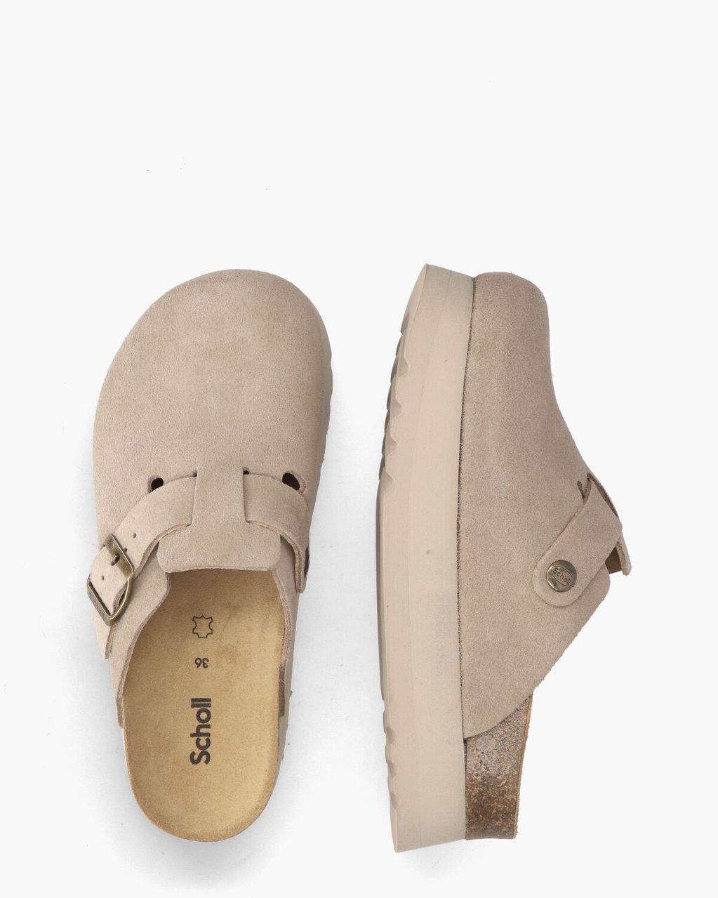 Scholl Justine Taupe Damesslippers