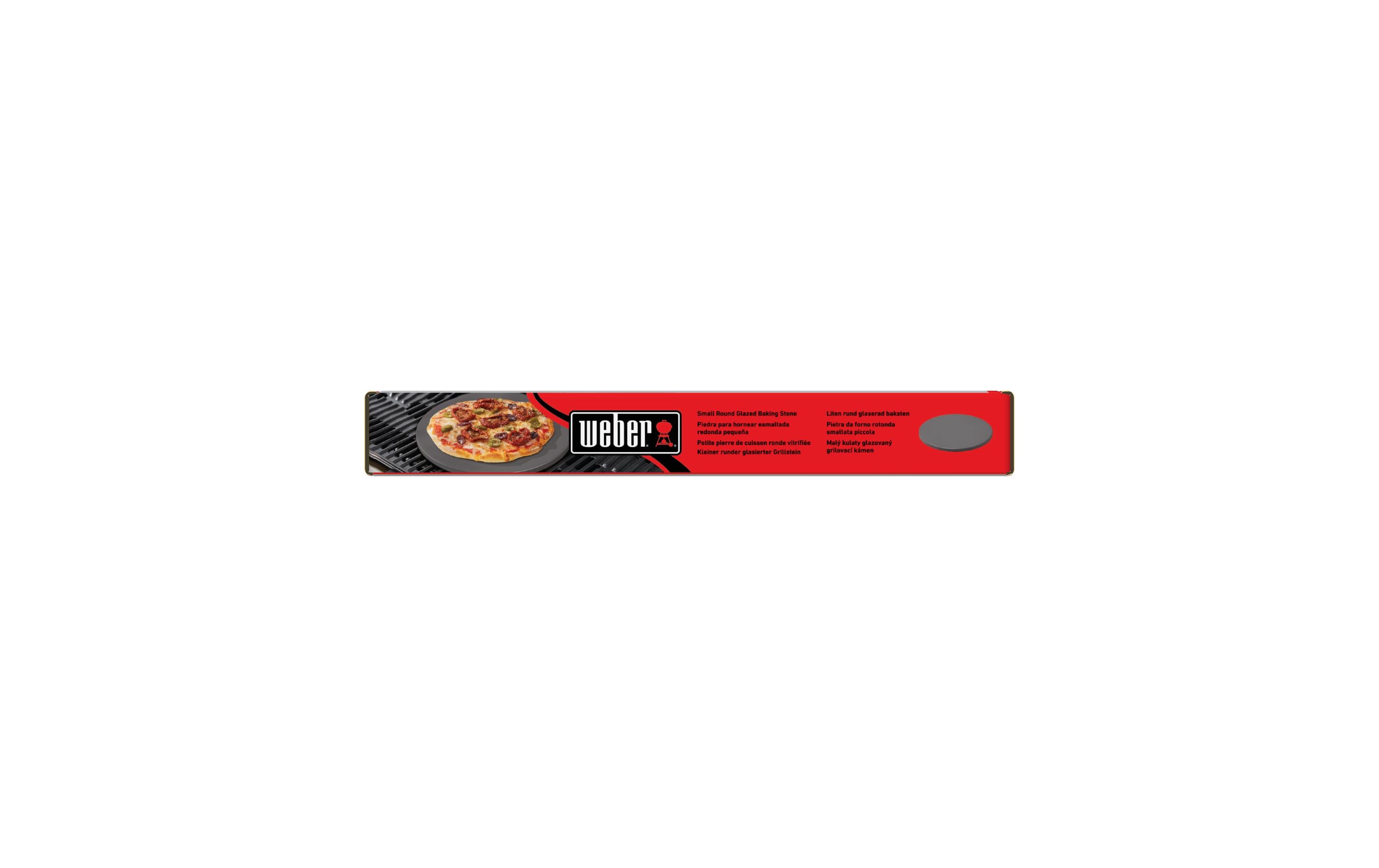 Pizzastein Ø 26 cm, rundKleiner runder glasierter Grillstein