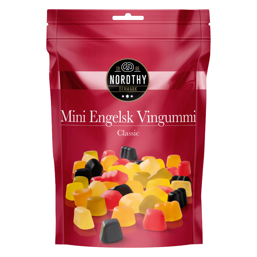 Nordthy Mini Engelsk Vingummi - 145 g