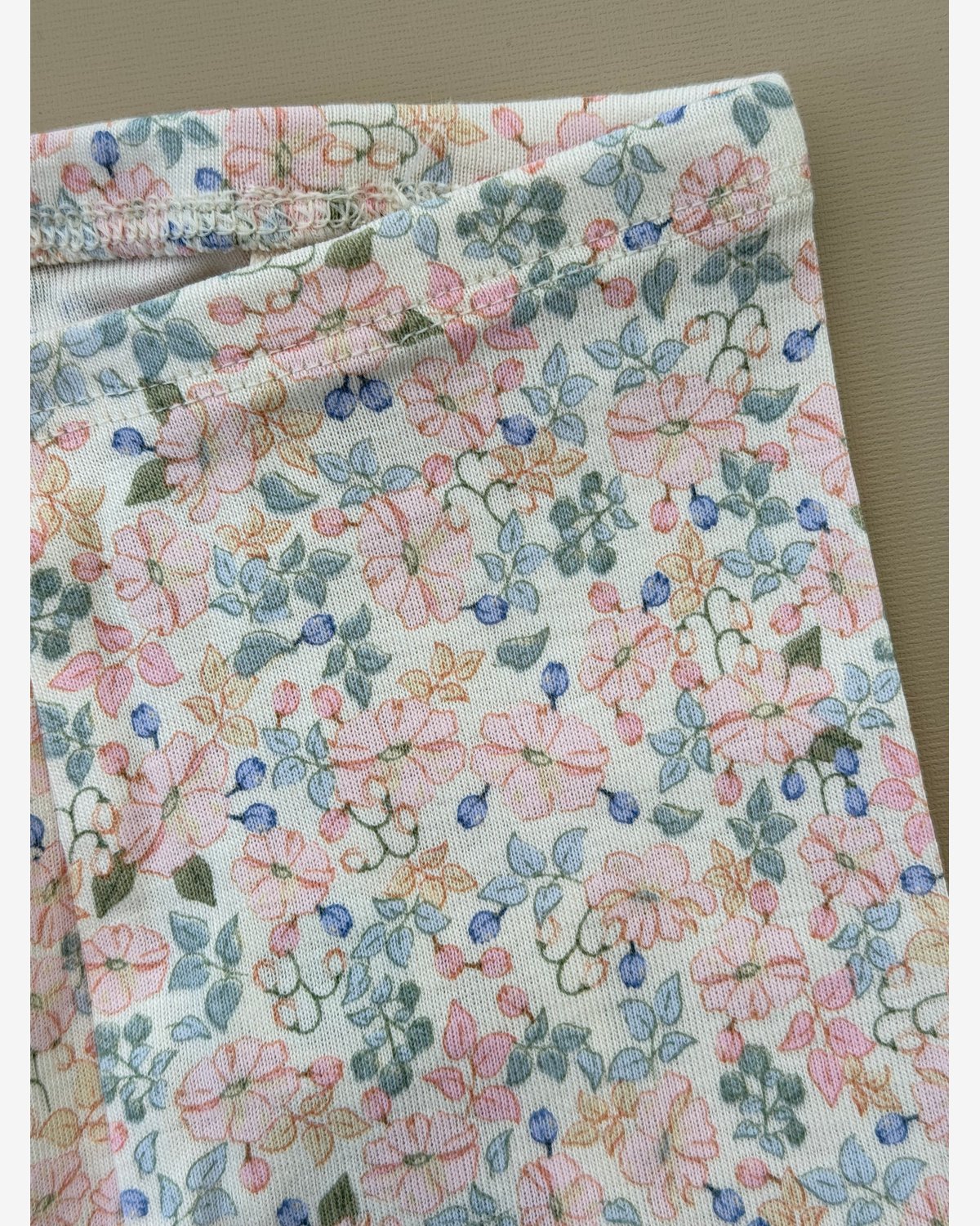 Leggings m/ Blomster Print – 100% Øko Bomull | Fio Pants