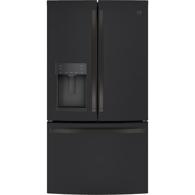 Refrigerador GE French Door de 27,7 pés cúbicos com máquina de gelo (aço inoxidável resistente a impressões digitais) ENERGY STAR