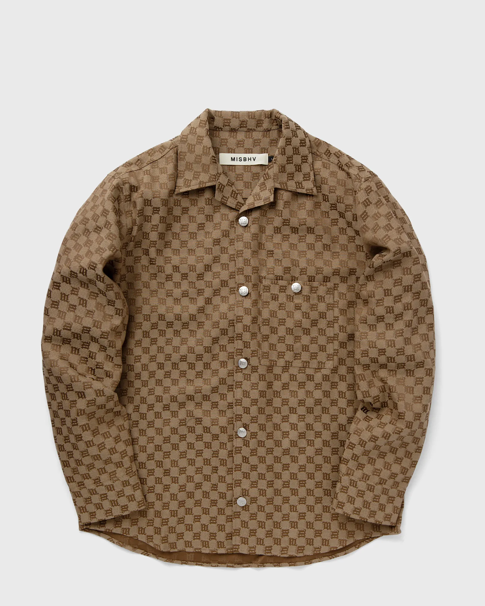 MISBHV JACQUARD CANVAS MONOGRAM SHACKET