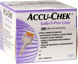 ACCU-CHEK SAFE-T-PRO Uno Einmalstechhilfe, 200 Stück