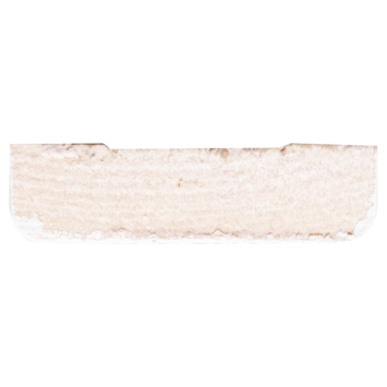 Koplat recht grenen wit gelakt 12x45mm 270cm