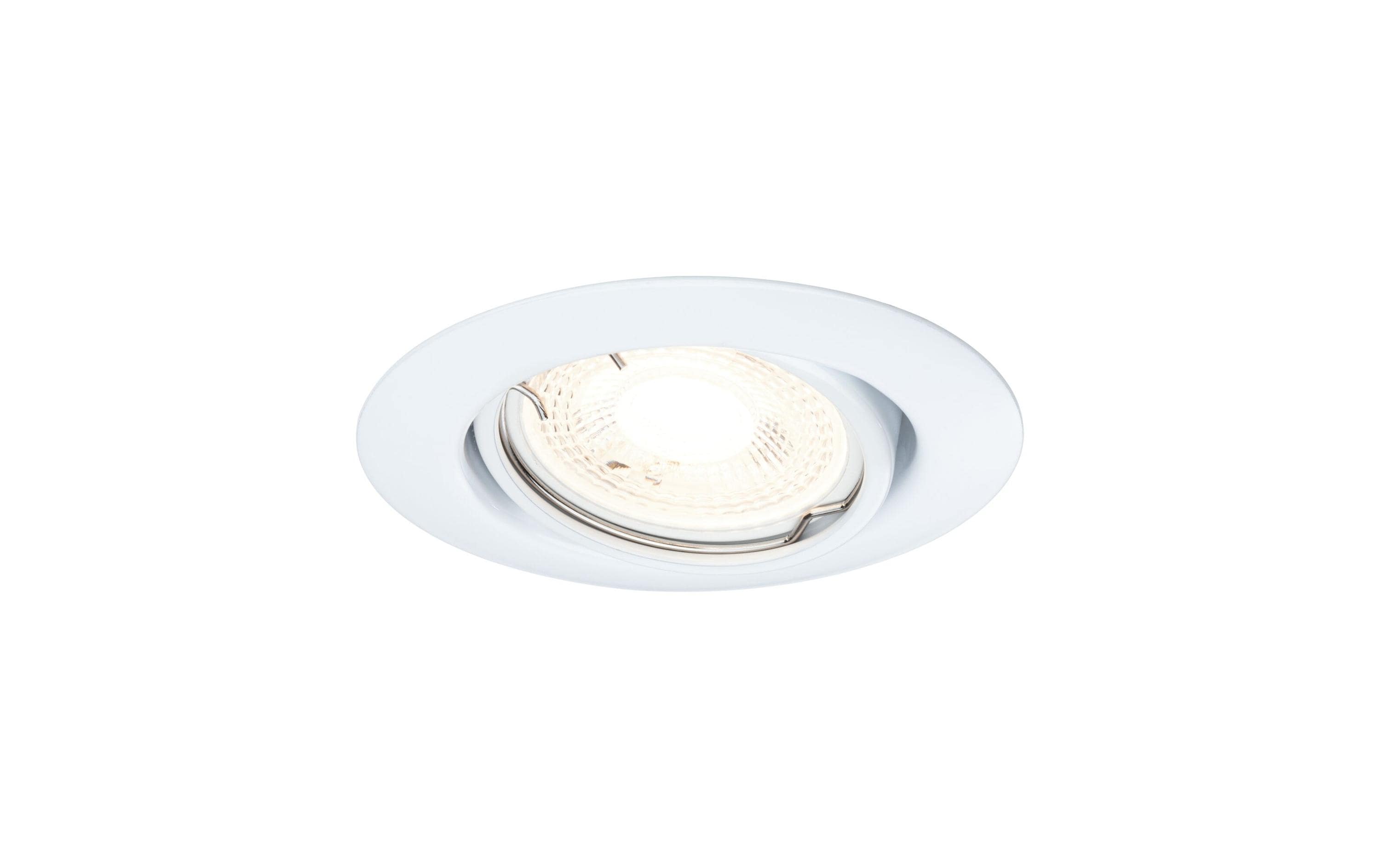 Einbauspot LED Base Basisset, GU10, 10 x 10W, WeissSpotleuchte zur Deckenmontage