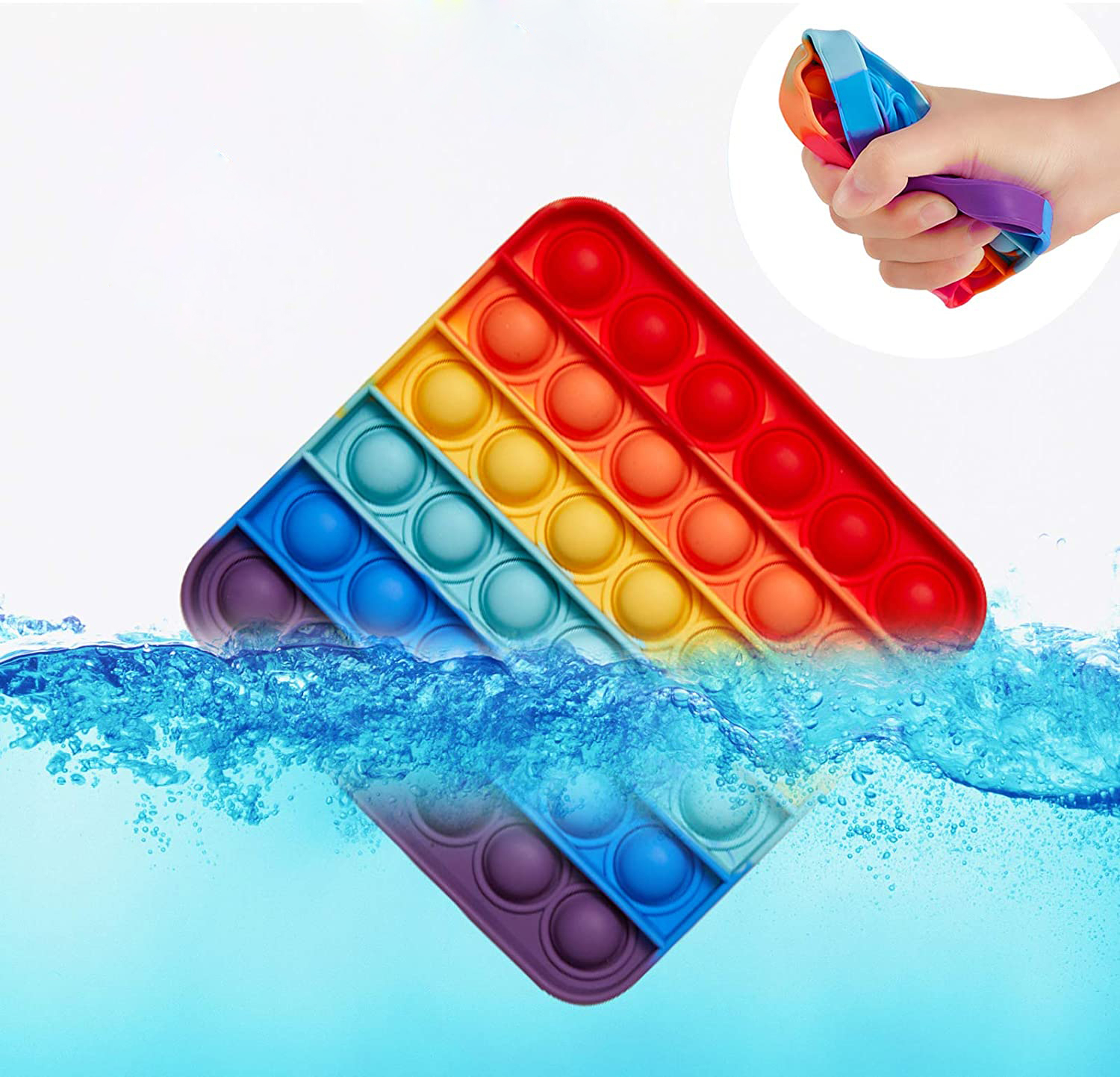 (155x120mm) Anti Stress Silikon Bubbles Pop It Fidget Spiel - Krebs