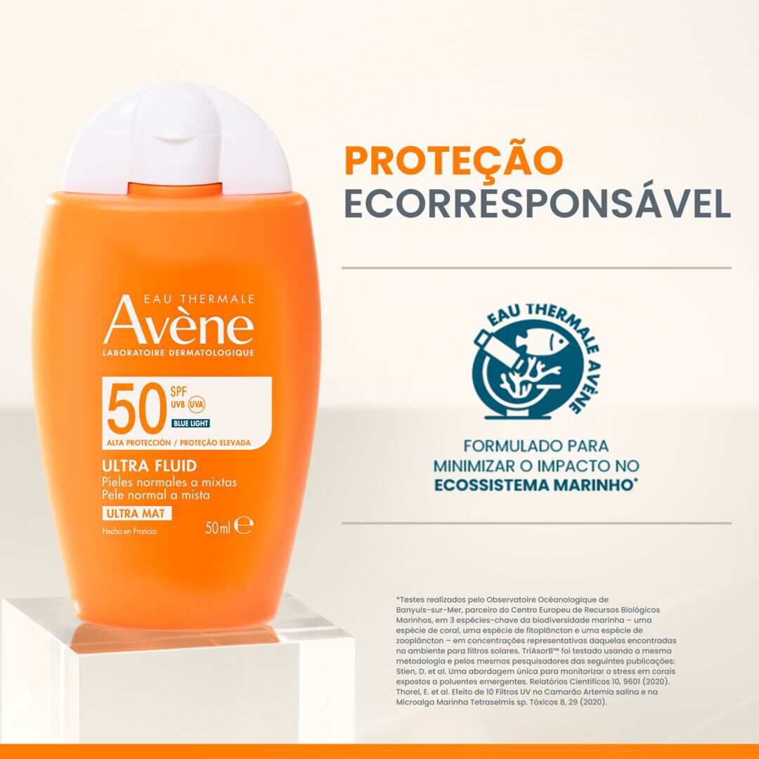 AVENE  Protetor Solar Ultra Fluid Ultra Mat SPF50 50 ml - 50ml