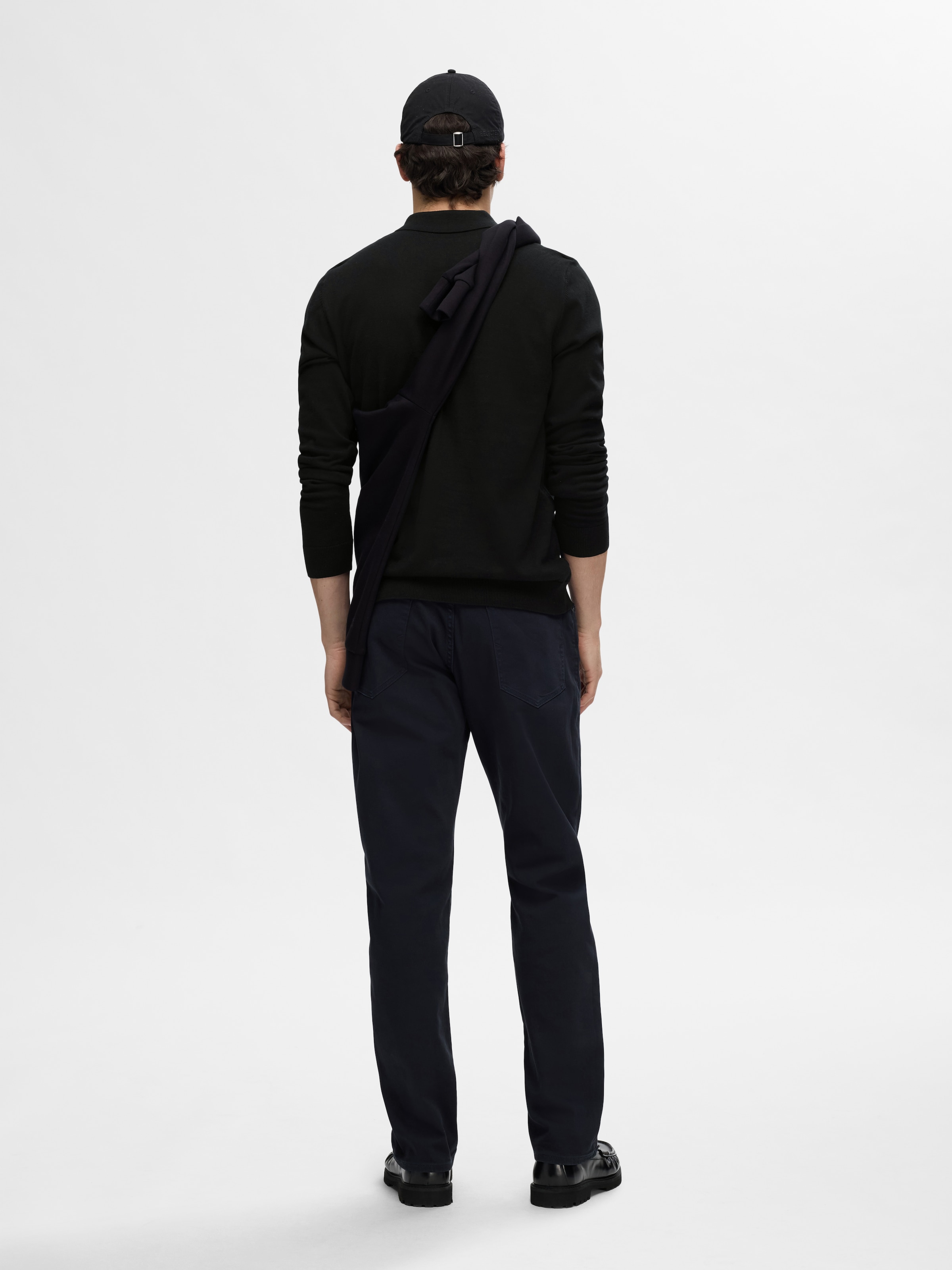 SELECTED Polokragenpullover »SLHBERG LS HALF ZIP POLO NOOS«