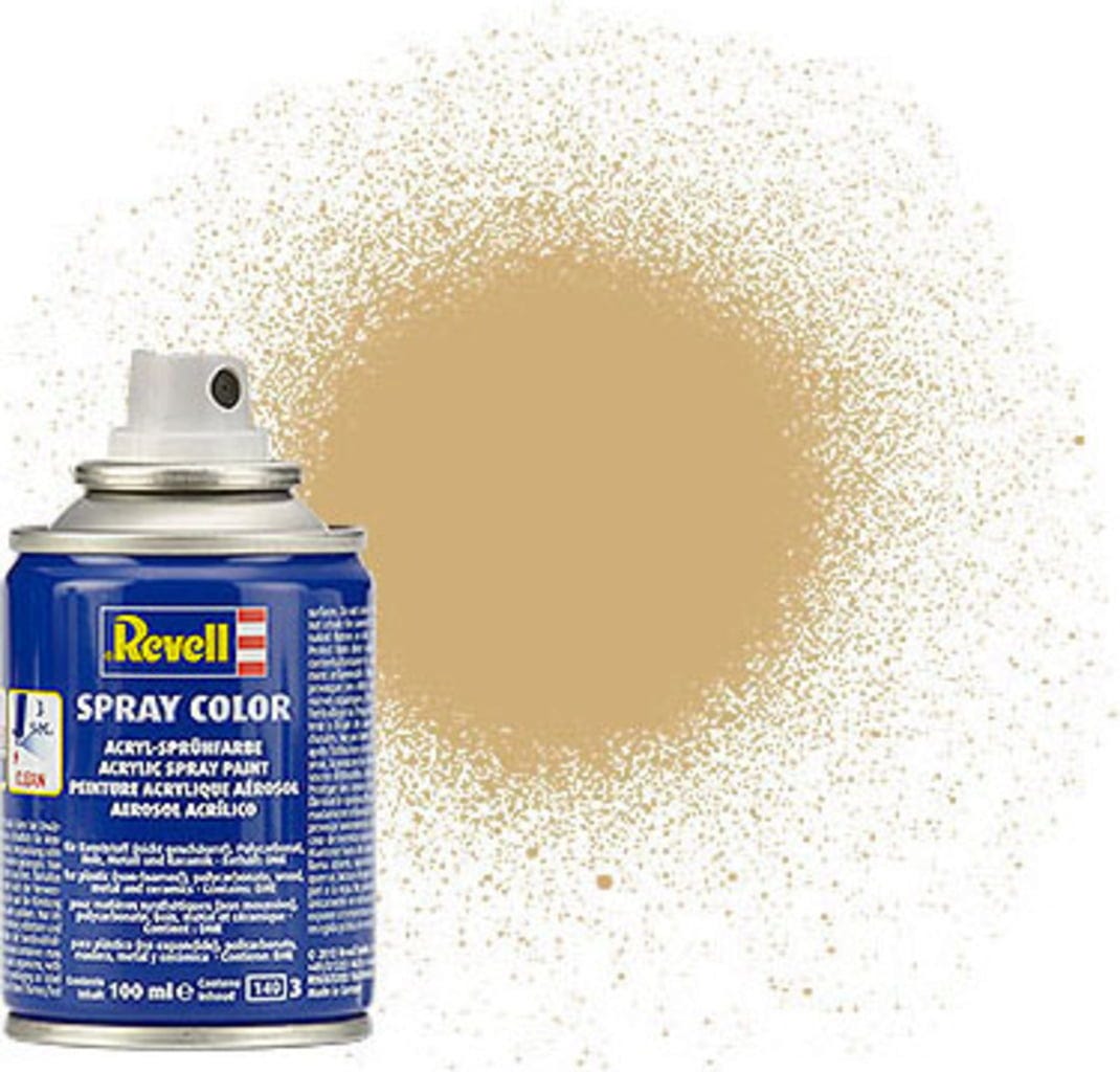 Revell  Spray gold, metallic, 100 ml    Sprühlack für viele verschiedene Materialien