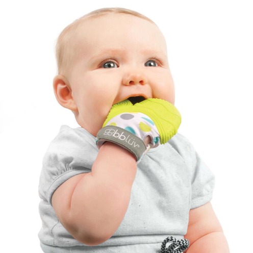 Glüv Mitaine de dentition pour bébé Gris - BBLÜV