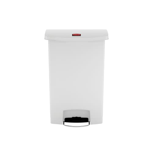 Poubelle à pédale résine Slim Jim® version large 91L blanc Rubbermaid