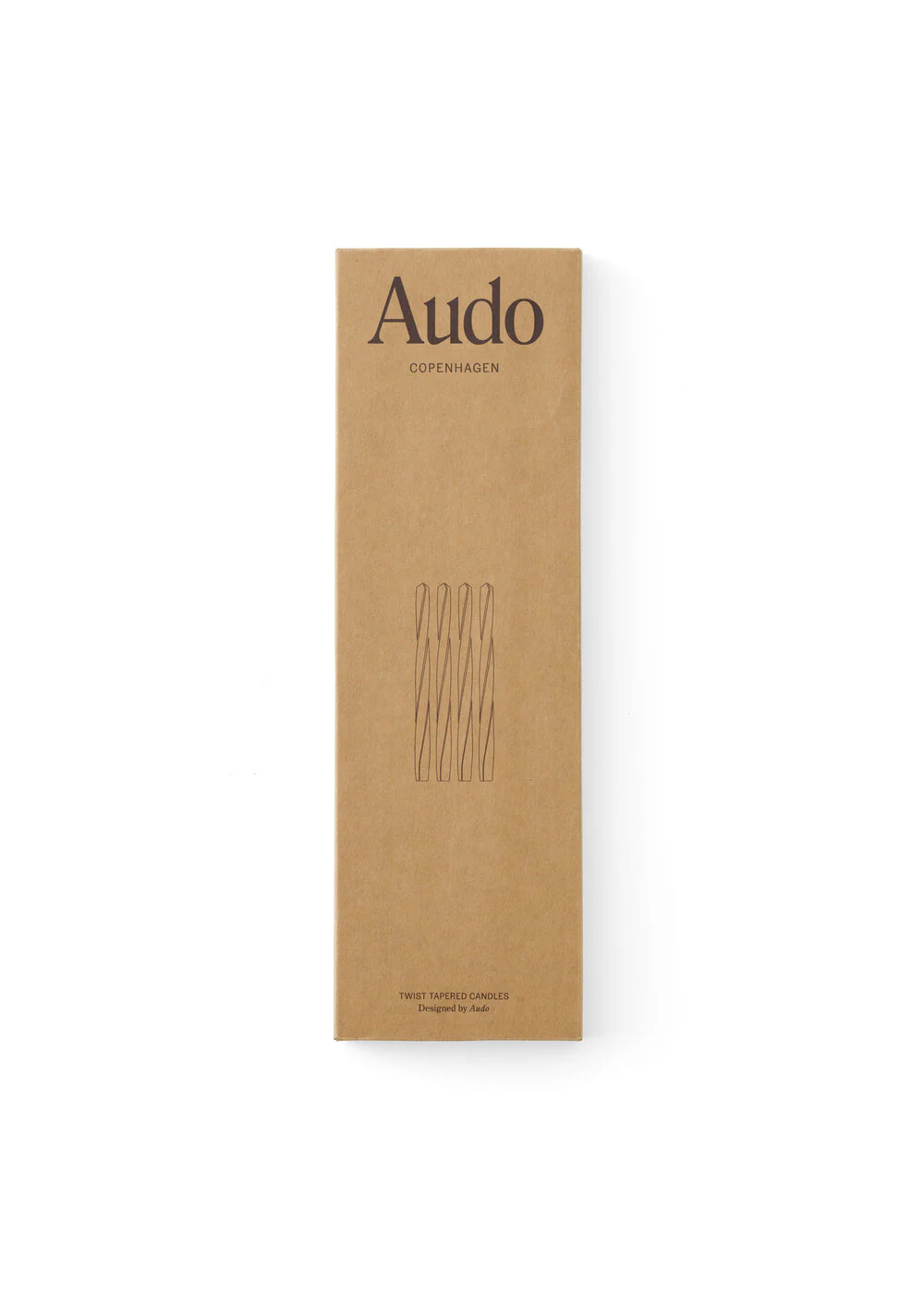Audo Copenhagen  Twist Tapered lys 4-pak - Neutral