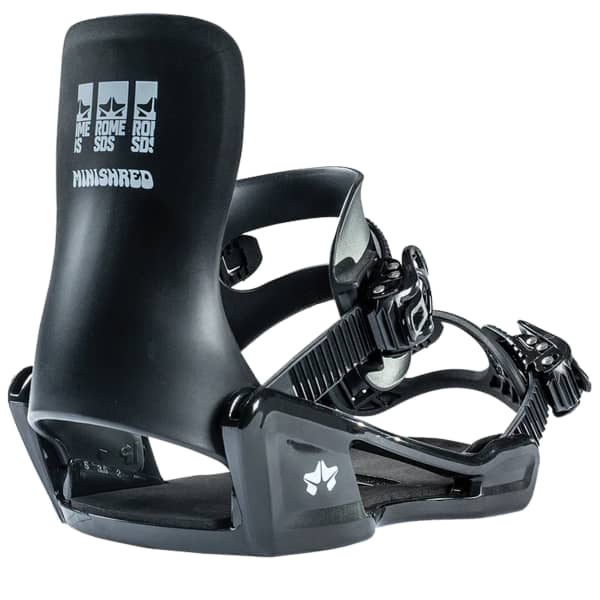 Fixation snowboard ROME MINISHRED BINDING BLACK