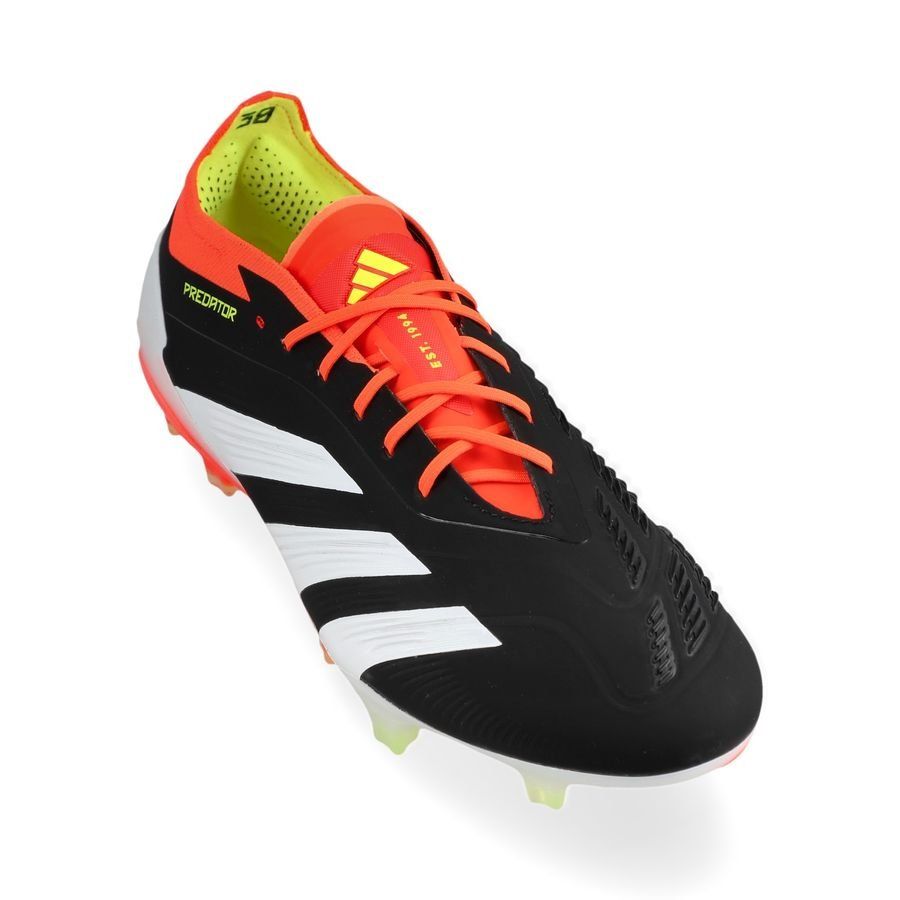 adidas Predator Elite FG Solar Energy - Noir/Blanc/Rouge
