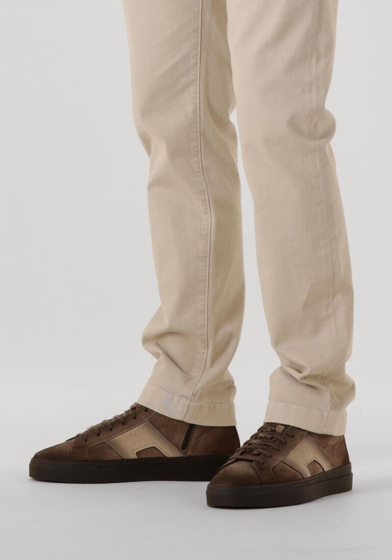 bruine santoni hoge sneakers 22131