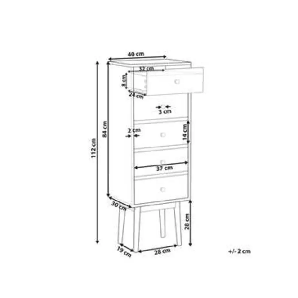 FOLEY - Commode - Lichte houtkleur - MDF