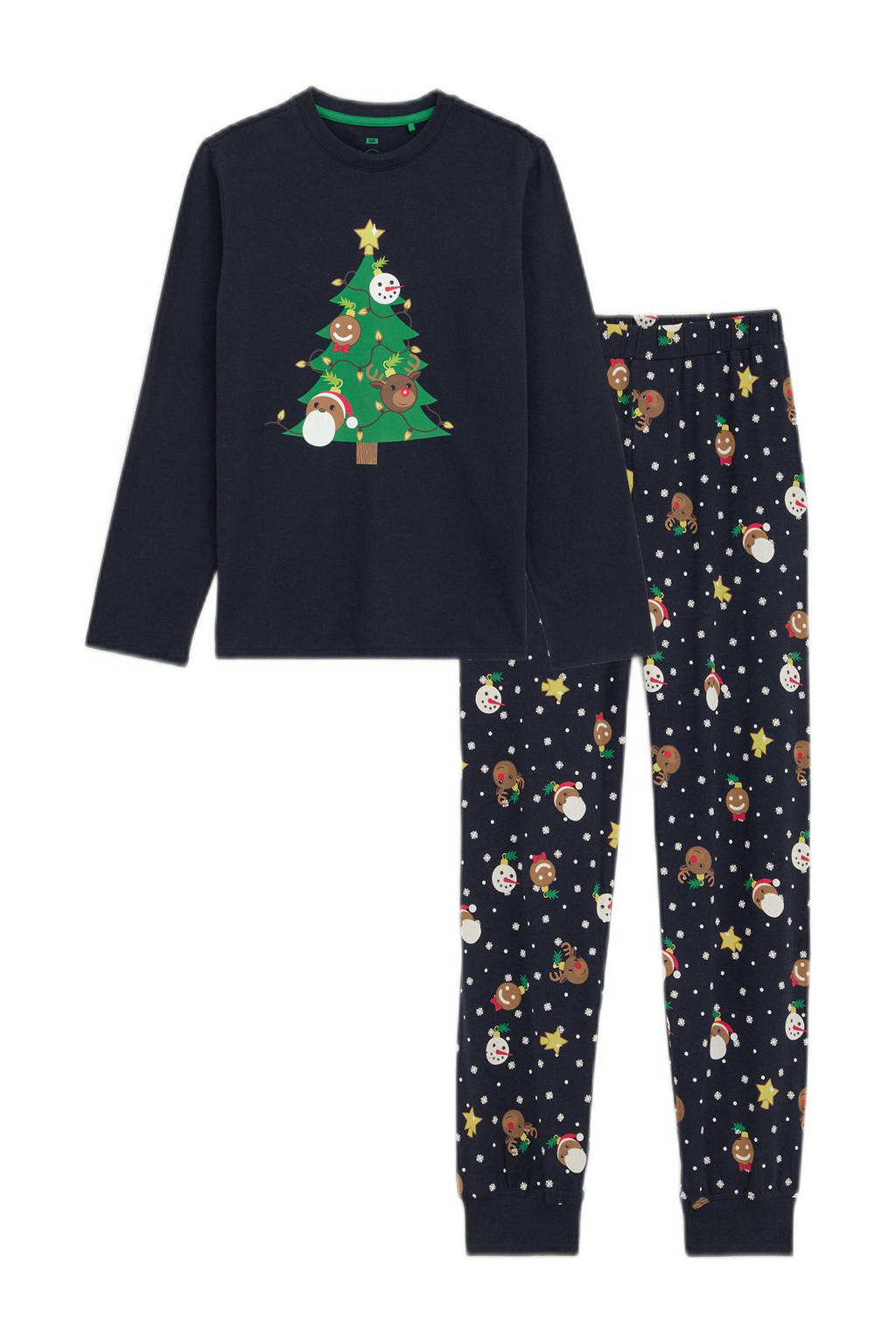 WE Fashion pyjama donkerblauw