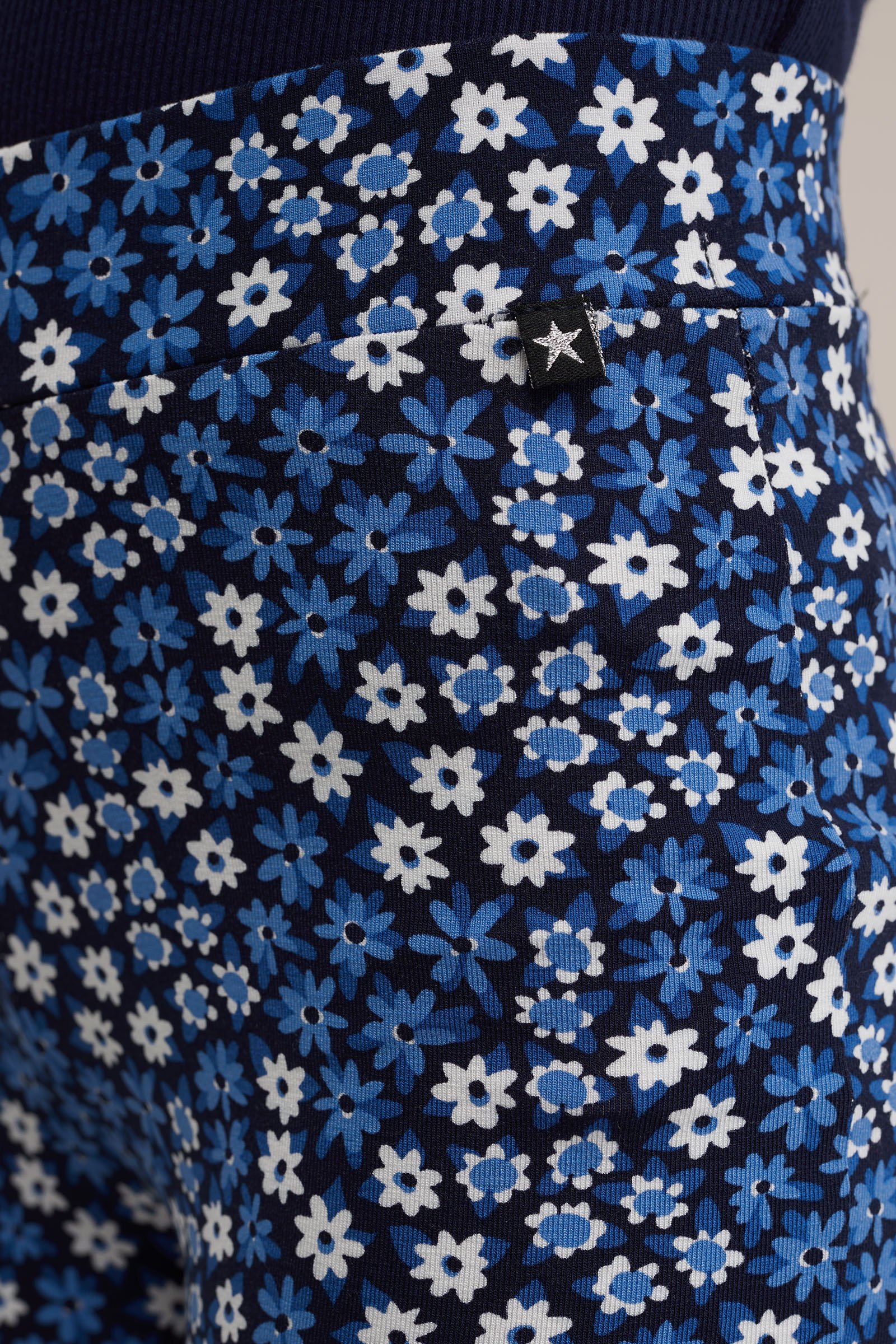 Meisjes flared legging met dessin WE Fashion Blauw