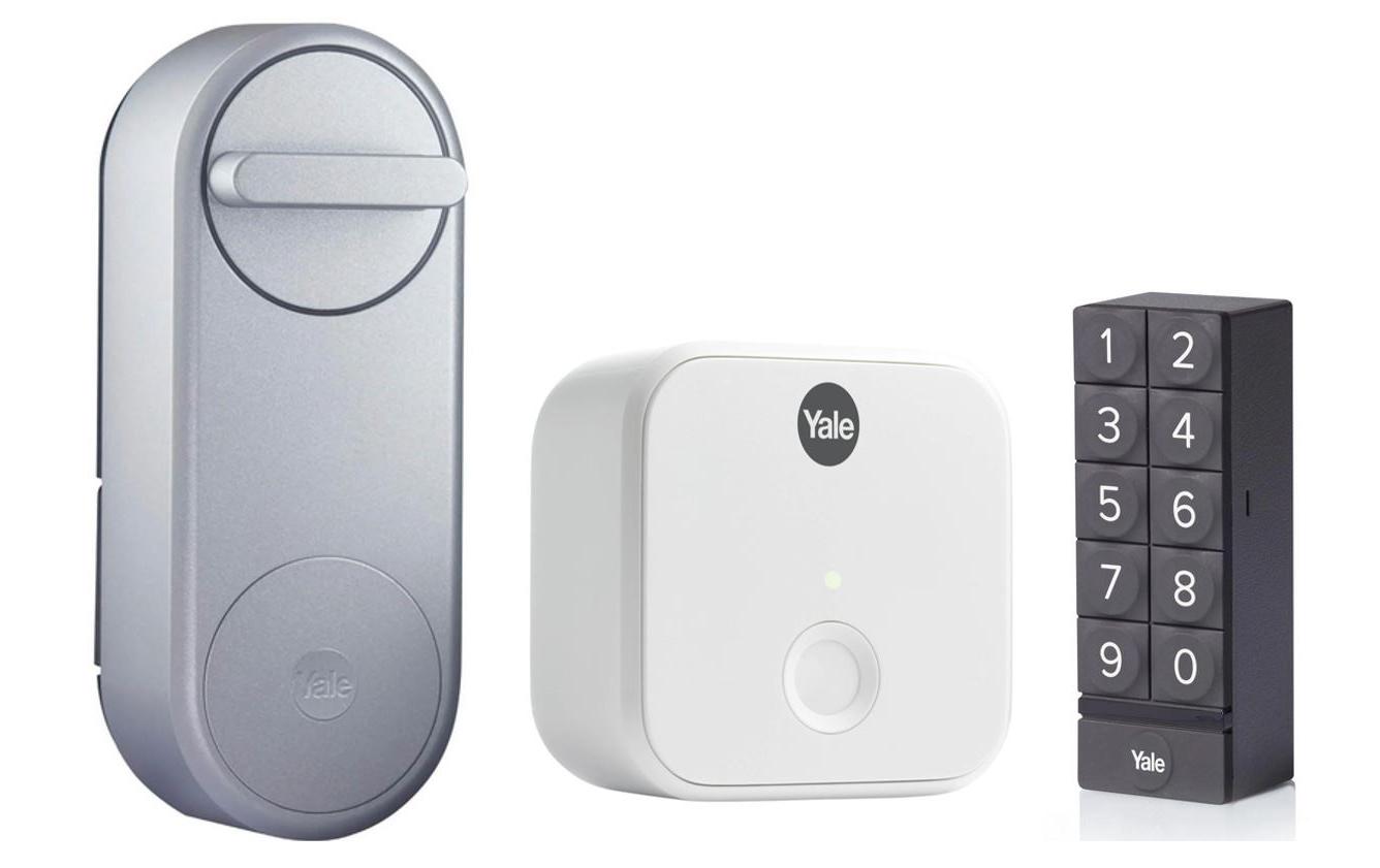 Linus Smart Lock EU, inkl. Bridge, Keypad Silber<br>Smart Türschloss für 17 mm EURO Schlosszylinder