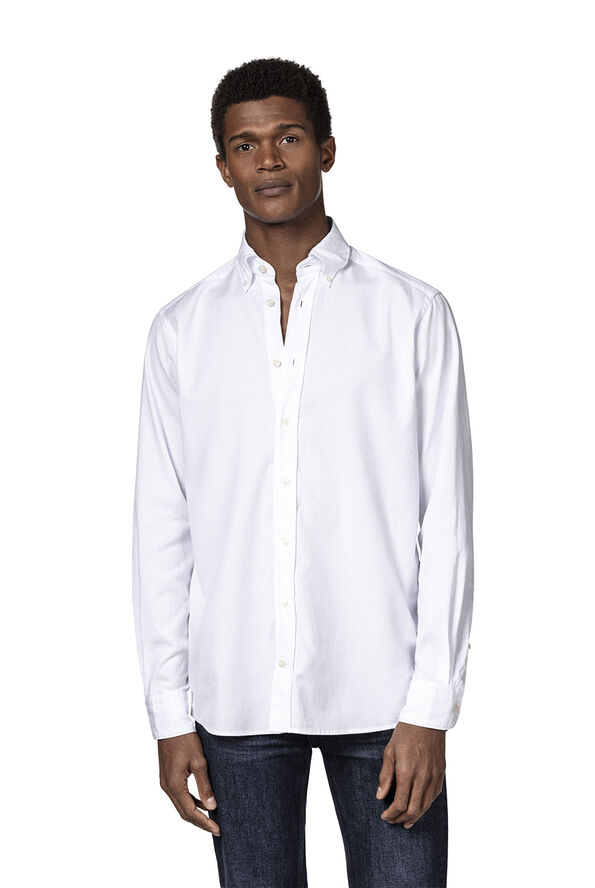 ETON White Royal Oxford Shirt- Contemporary Fit Hvid