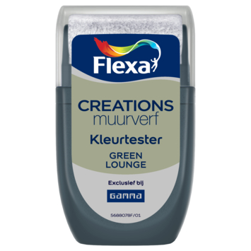 Flexa Creations muurverf Kleurtester Green Lounge 30ml