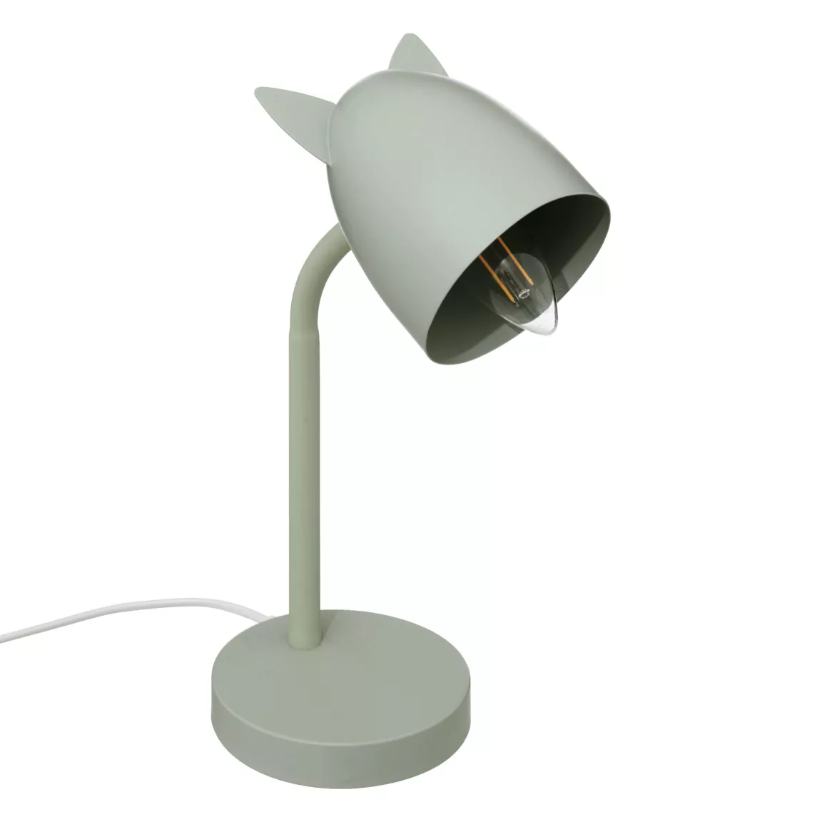 Lampe enfant à poser (H31 cm) Oreilles Verte