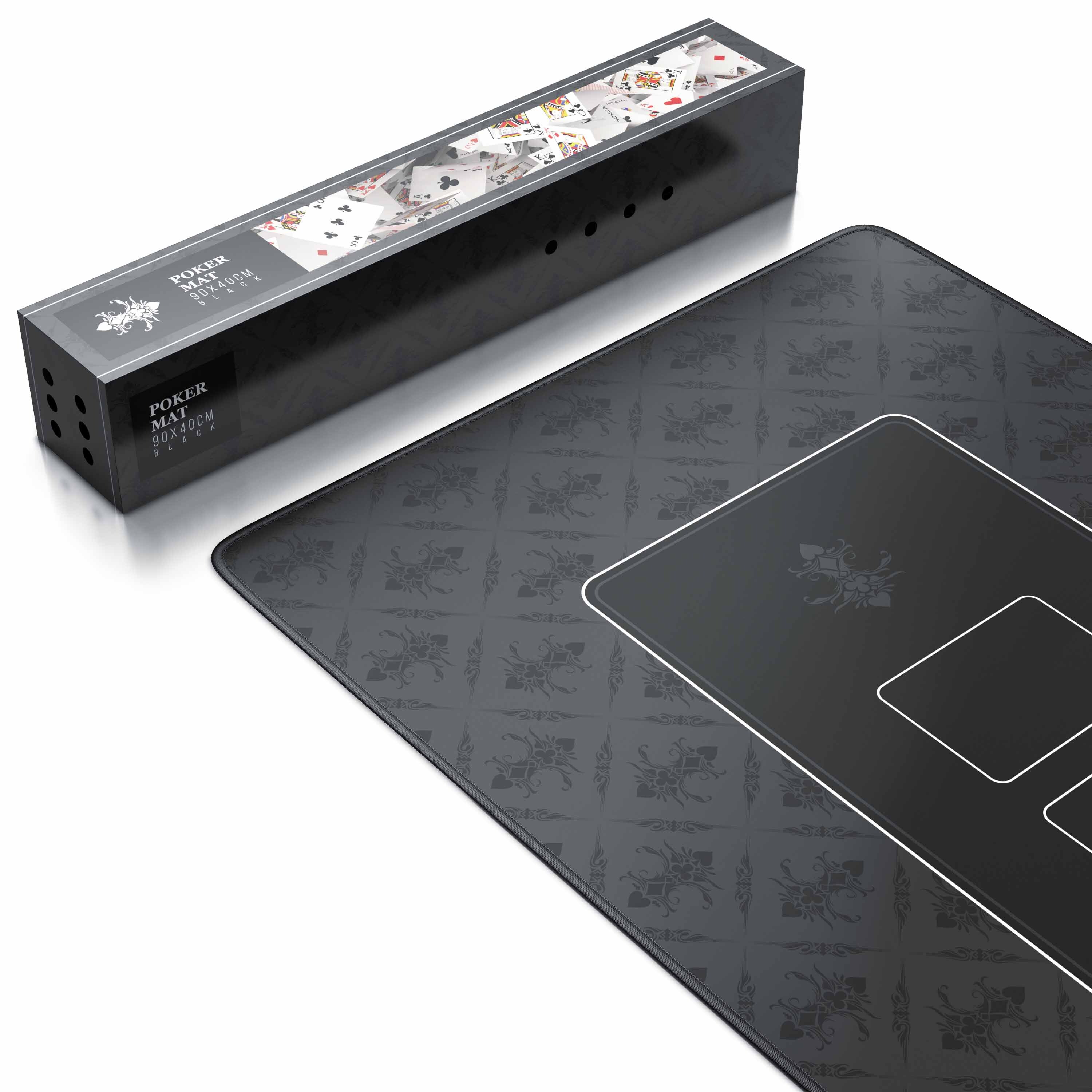 CSL Pokermatte XL Tischauflage für Poker 90 x 40cm / Kartenspiel Matte /Pokertisch Auflage