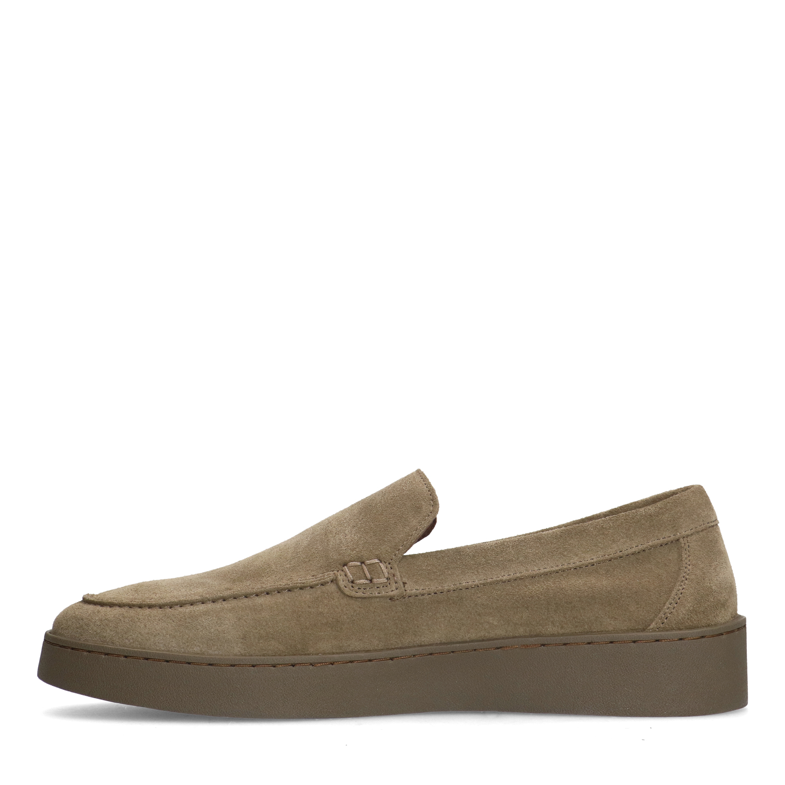 Taupe suède loafers