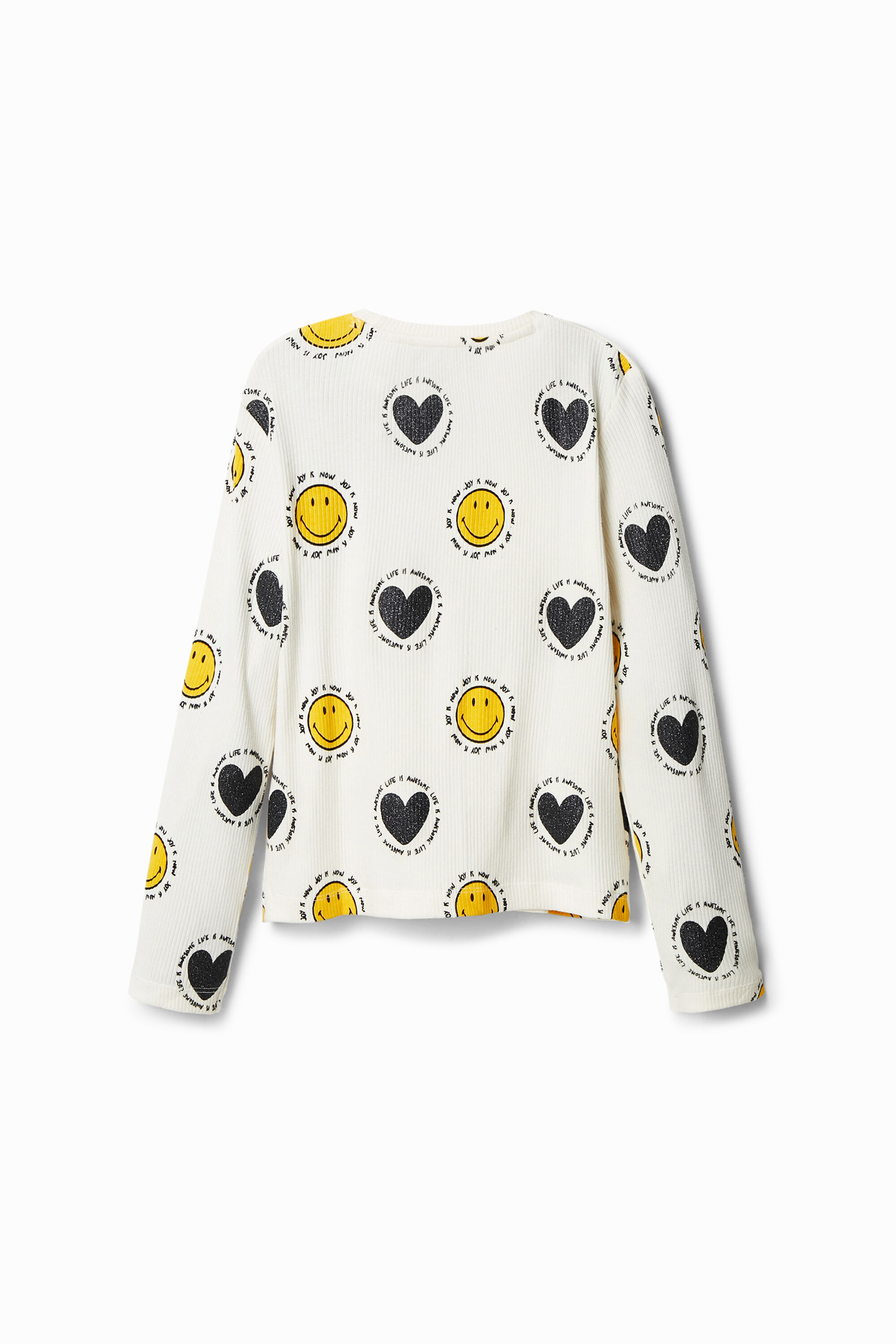 T-shirt Smiley cœurs