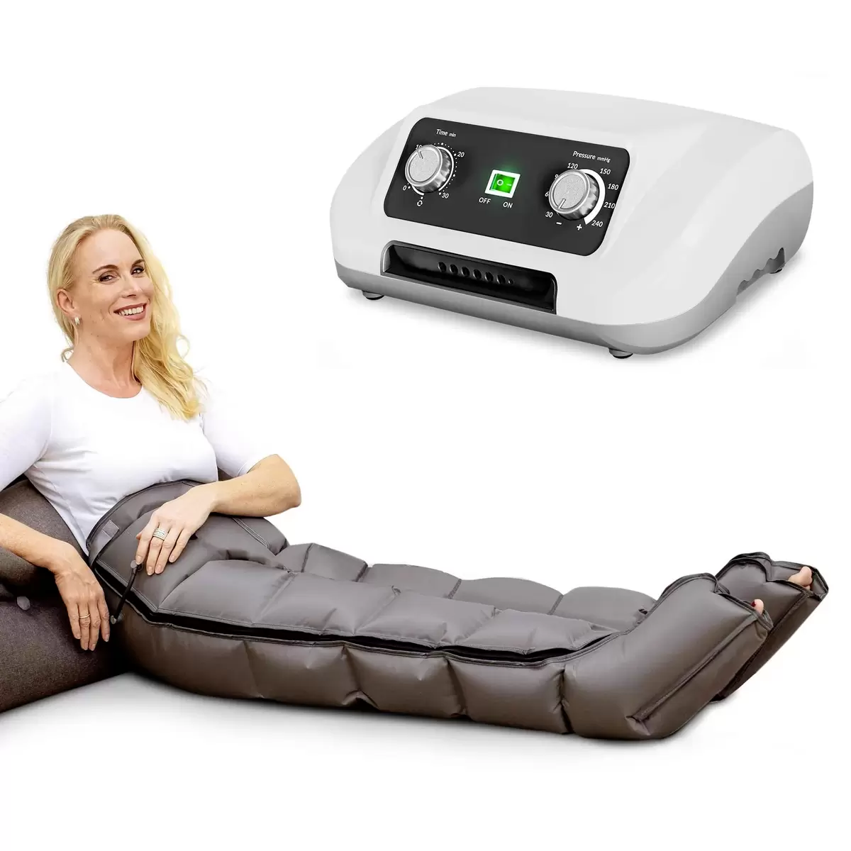 Premium Massagegerät Venen Engel VE-078 6 mit grau,weiss