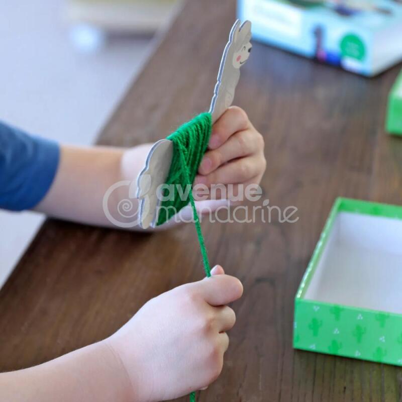 Boîte créative, Lamas en laine - Multicolore