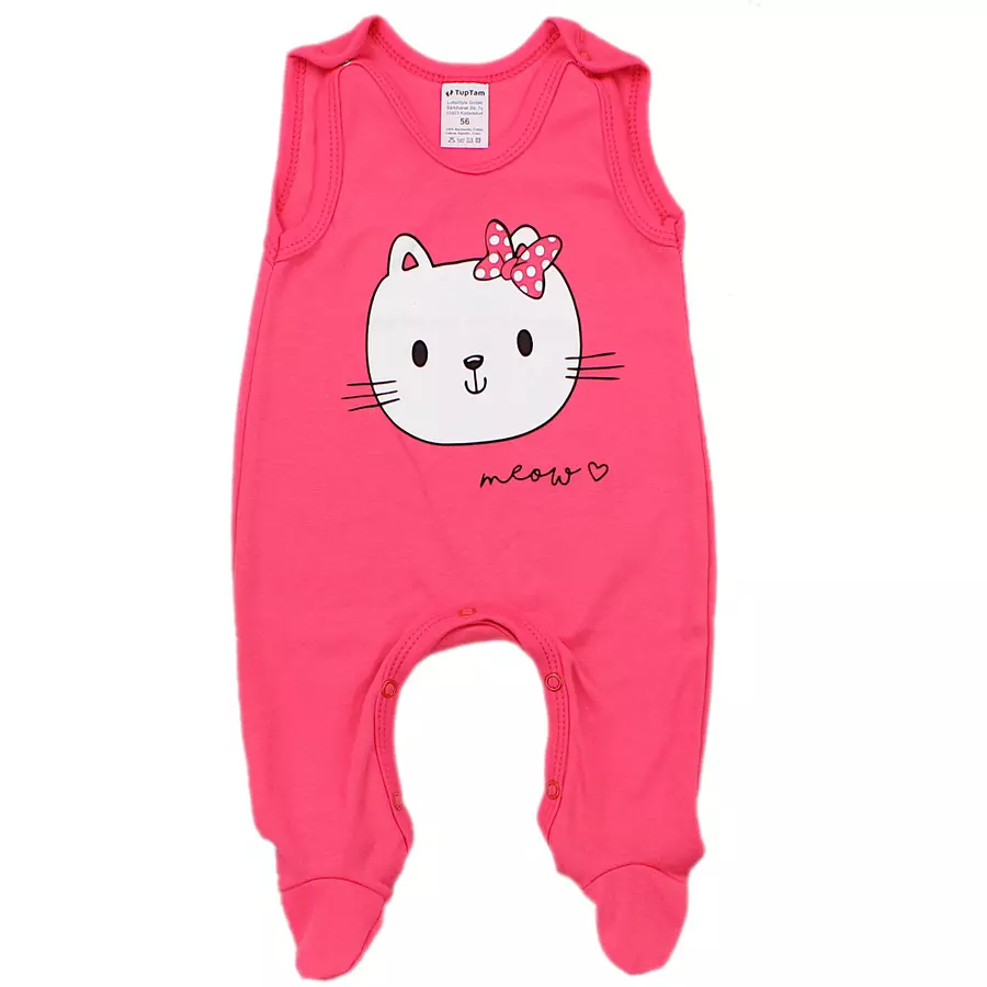 TupTam Baby Mädchen Strampler mit Aufdruck Spruch 3er Pack rosa