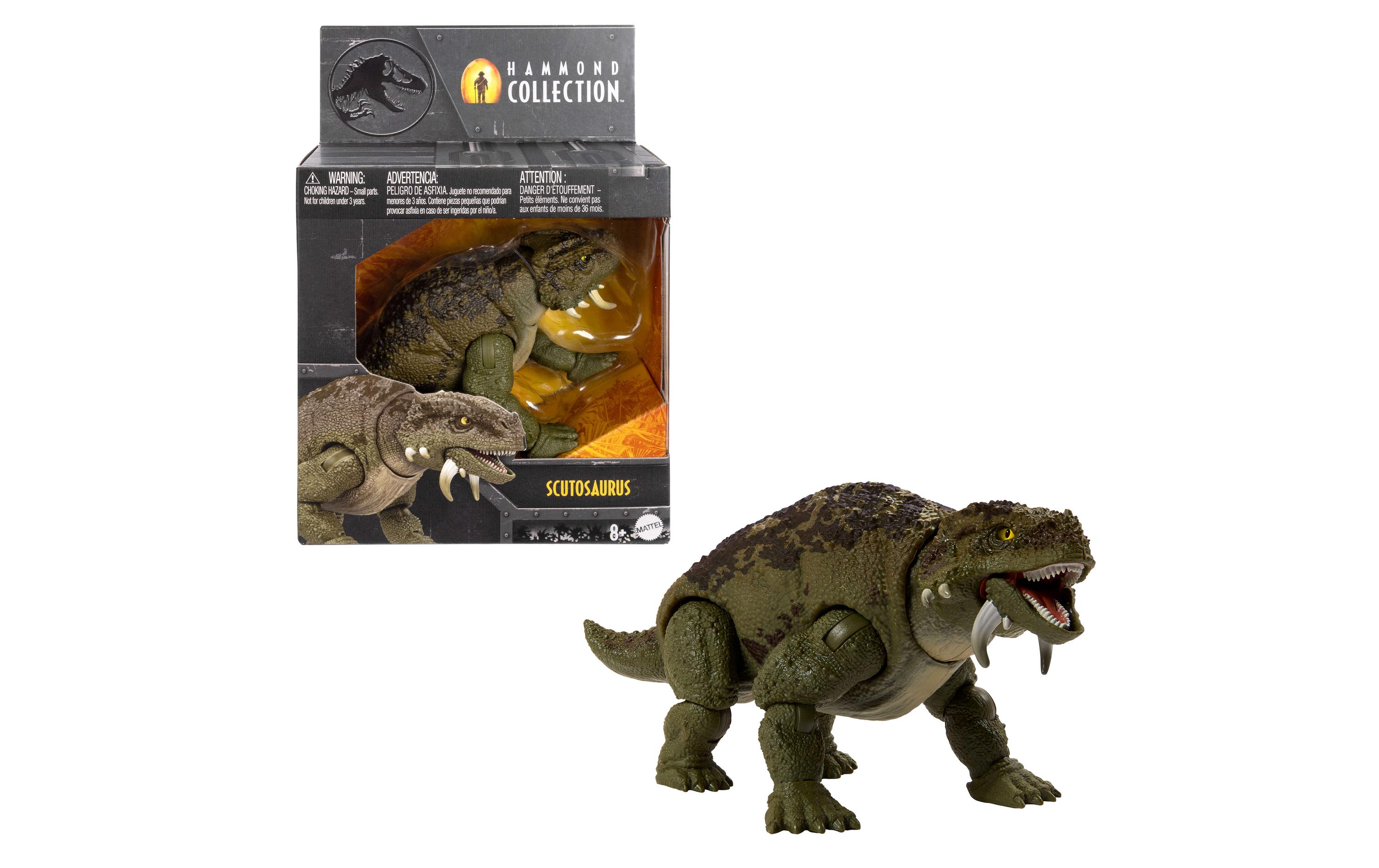 Jurassic World Hammond Collection ScutosaurusDinosaurier-Actionfigur mit 14 Bewegungspunkten