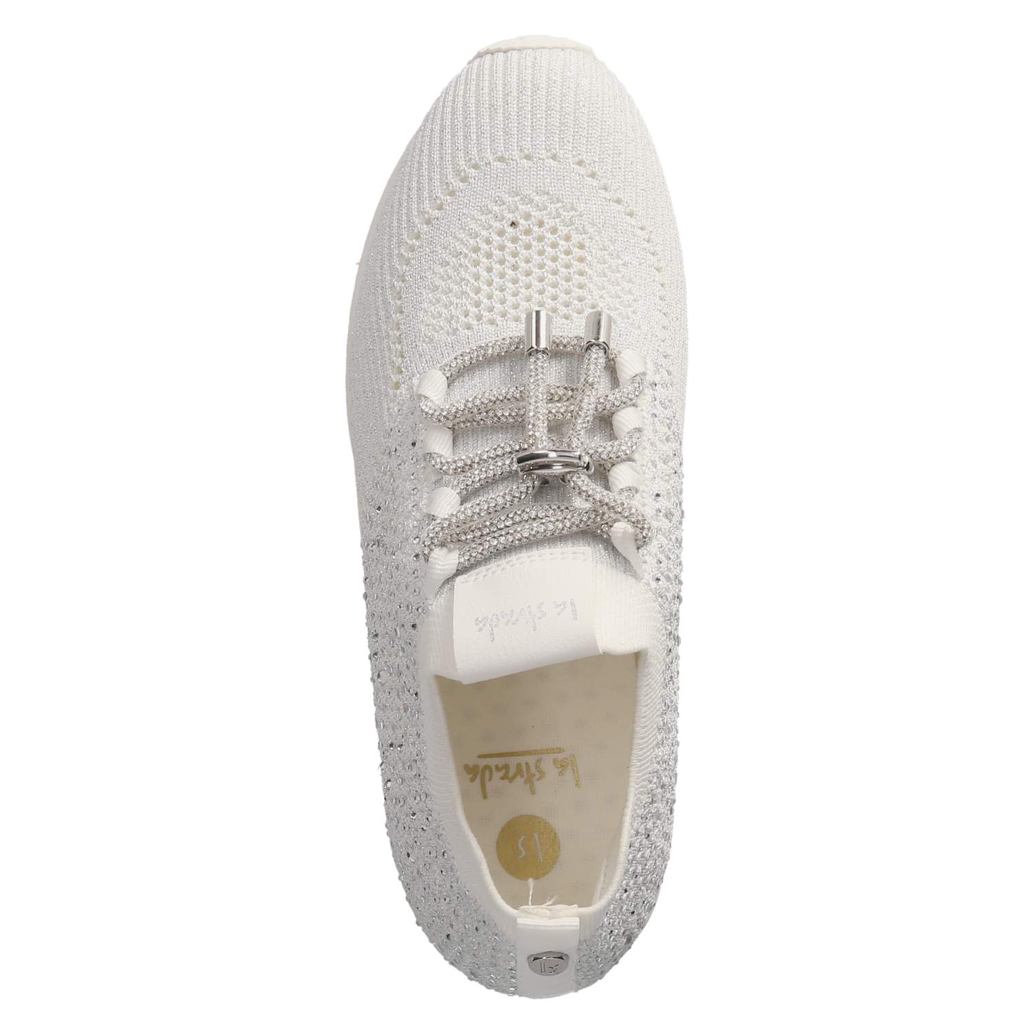 La Strada Low Sneaker - white silver