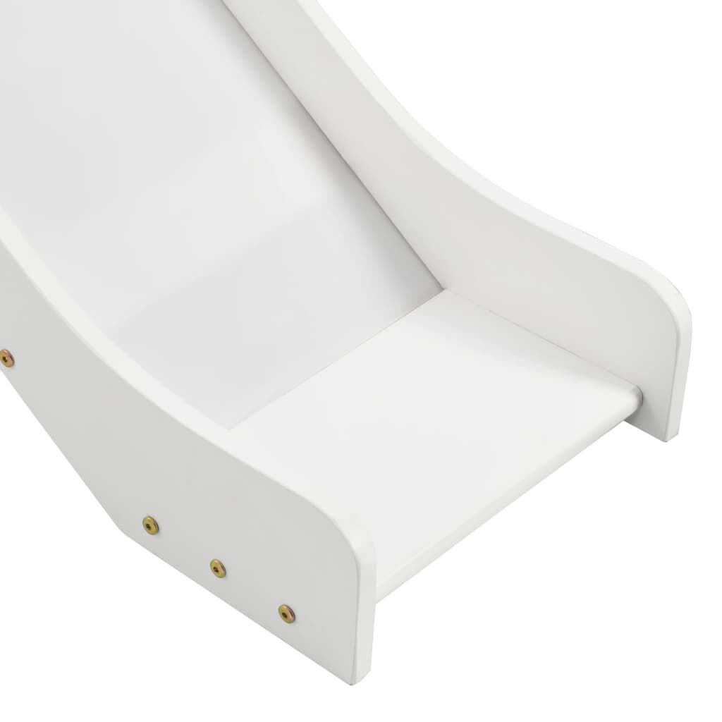 vidaXL Hoog kinderbedframe met glijbaan en ladder 97x208cm
