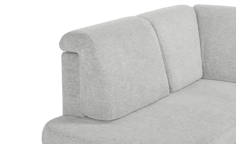 Ecksofa Silbergrau links