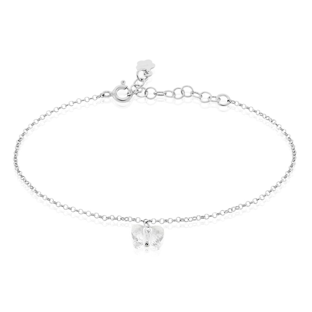 Bracelet Argent Blanc Patriki Cristal De Swarovski