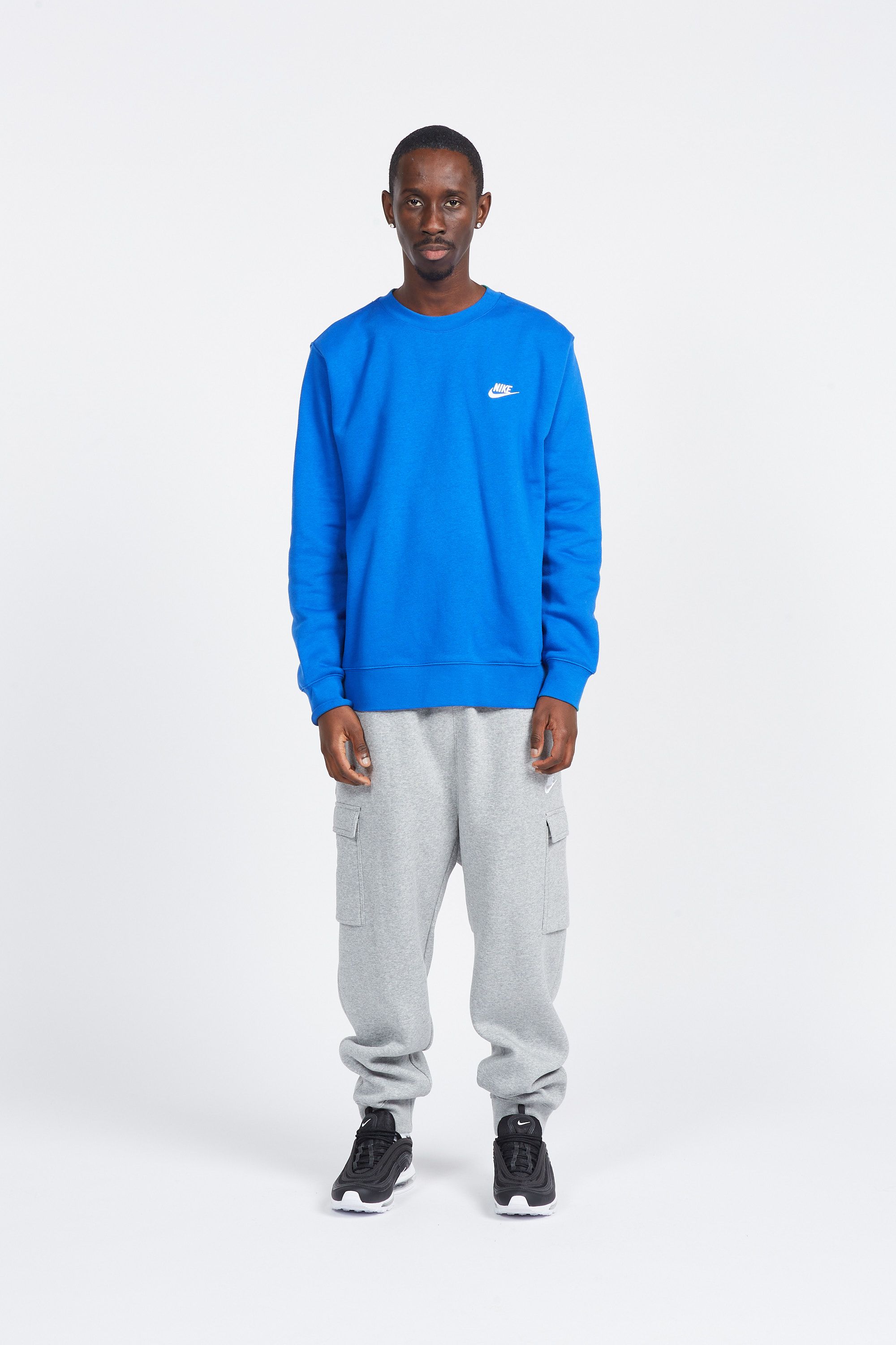 NIKE Sweatshirt  CREW CLUB FL Bleu